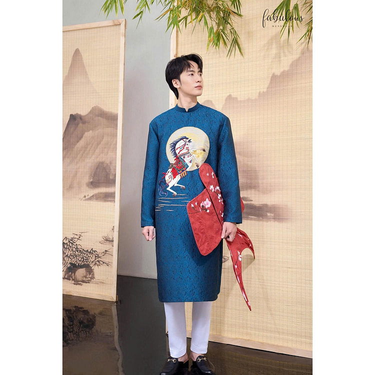 Cocolili Size L B117 Silk Ao Dai Nam 1 each