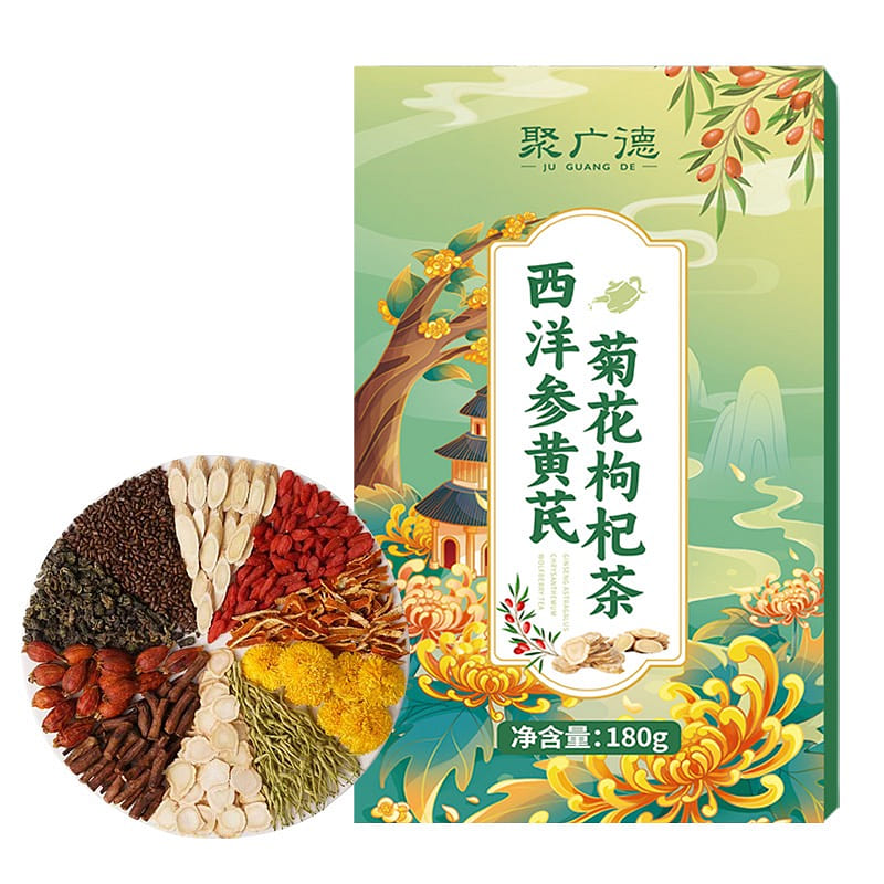 Juguangde Ginseng Astrag Goji Tea 15 Bags 1 box