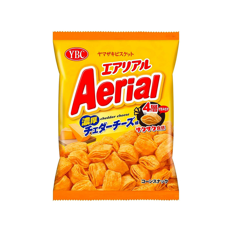 Snack Cheddar Cheese Corn Chips AERIAL Puffed 65g
