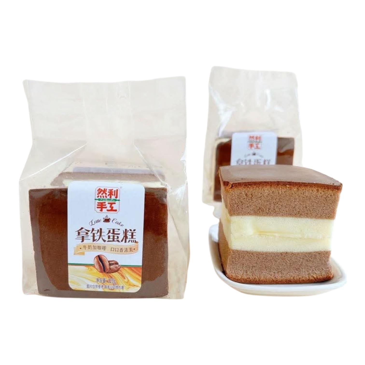 Latte Sponge BREAD COFFEE Double Layers 120GR 1 each