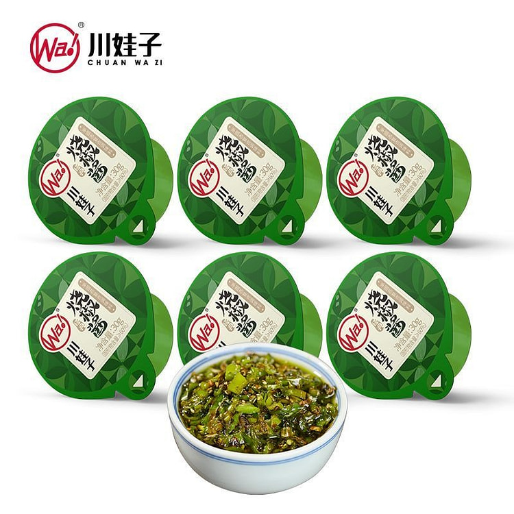 Chuanwazi Chili Sauce 30g*6 cups 180 g