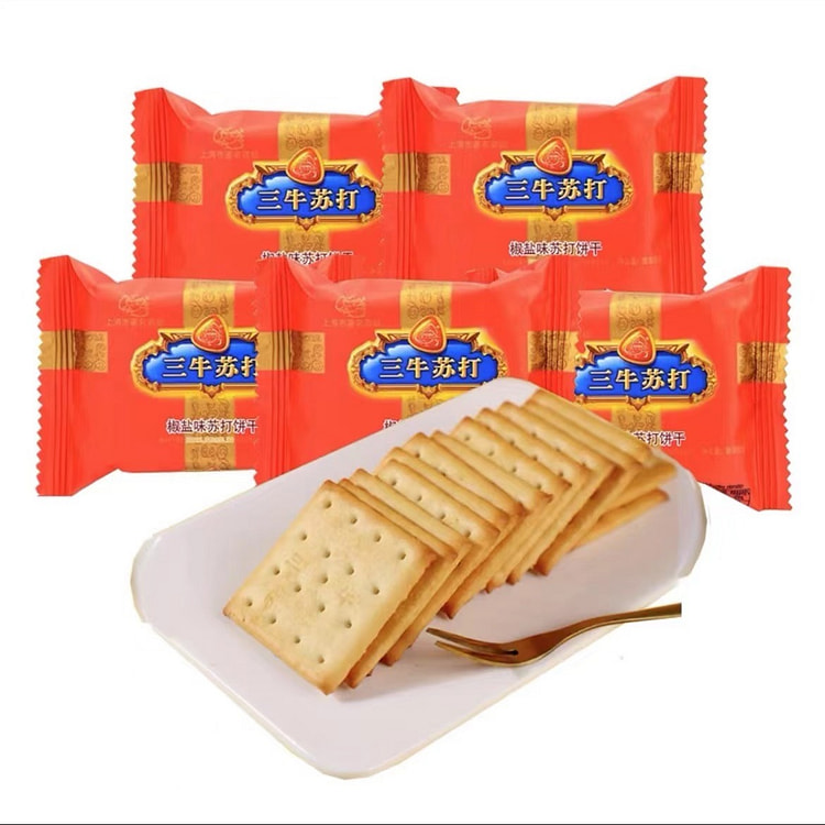 【上海三牛】椒盐苏打饼干 上海老品牌怀旧零食 小吃休闲食品 散装