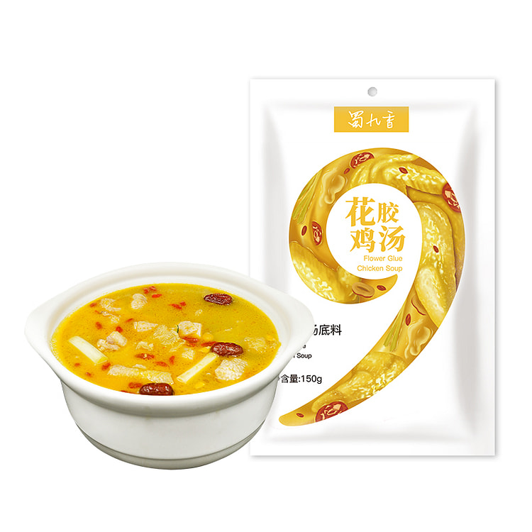 蜀九香 火锅不辣汤锅花胶鸡汤底料浓汤150g*1袋
