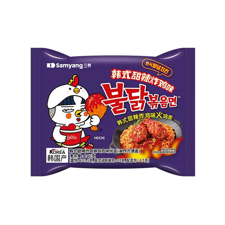 三养甜辣炸鸡火鸡面140g*1袋 140 克