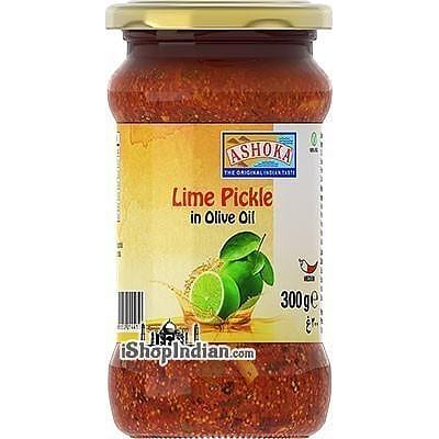 Ashoka Lime Pickle in Olive Oil, 10.5 oz bottle 10.5 盎司