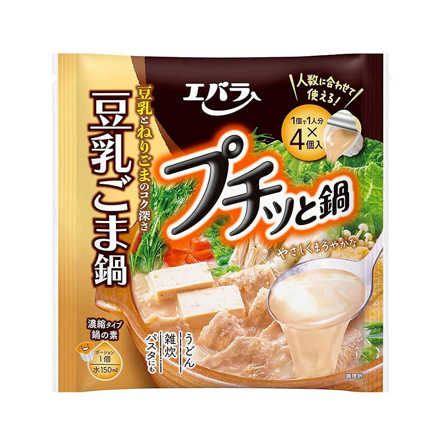 日本 荏原 浓缩小火锅汤底料 豆乳芝麻锅 4个入/ 1 包