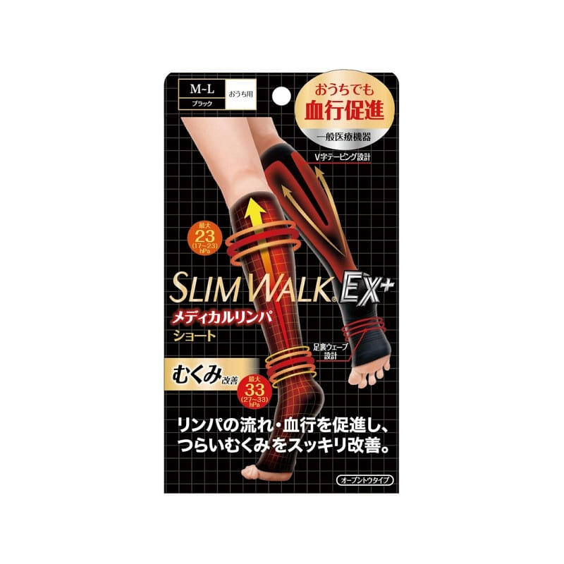 SLIM WALK Medical Lymph Swollen-leg Care M-L Size 1 ส่วน