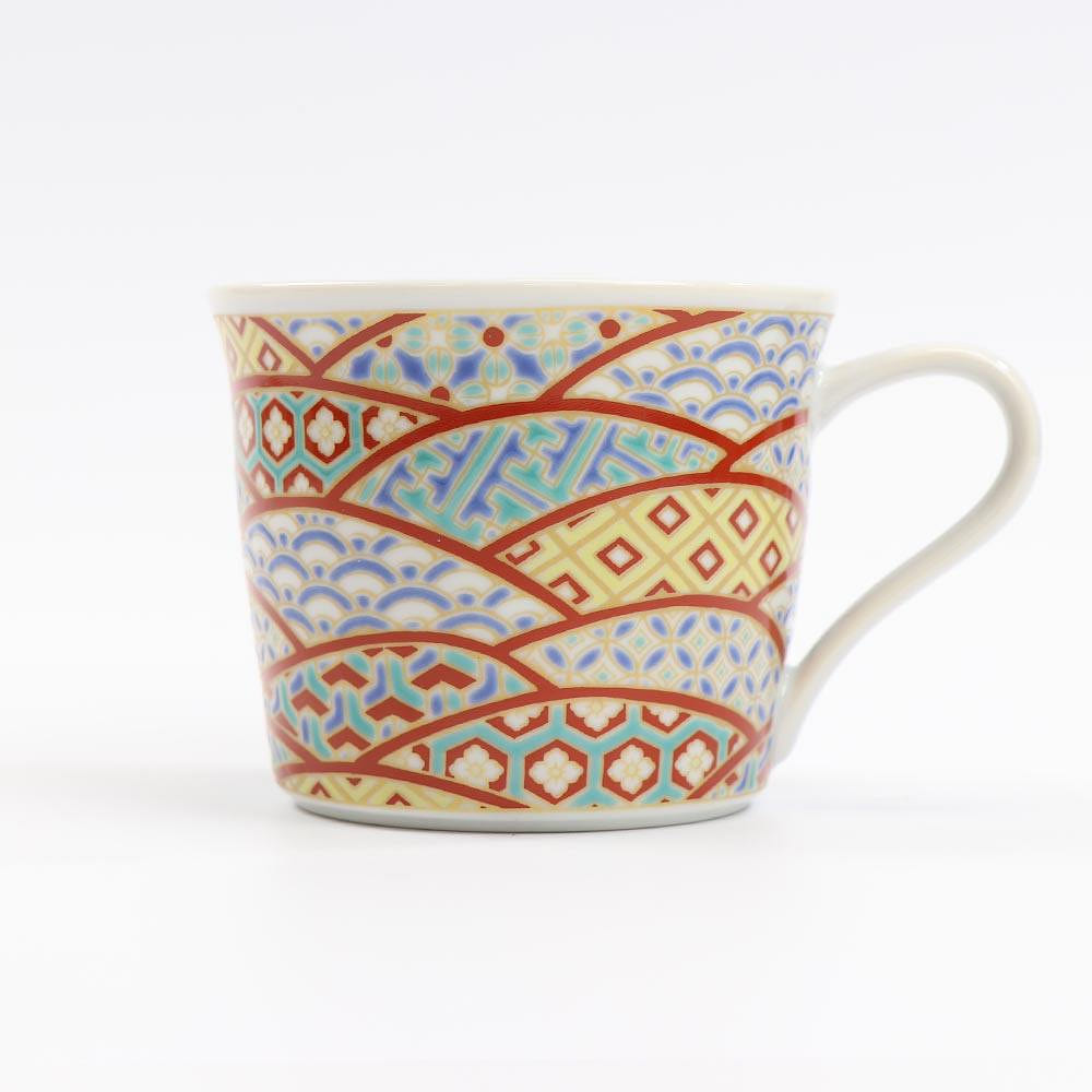 Kutani Ware Handmade Mug Cup (Monte, 3.54 x 2.91) Made in Japan 1 count