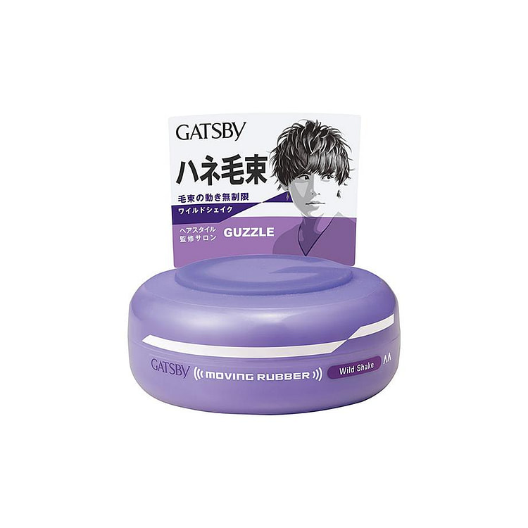 GATSBY Moving Rubber Wild Shake Hair Styling Purple 80g