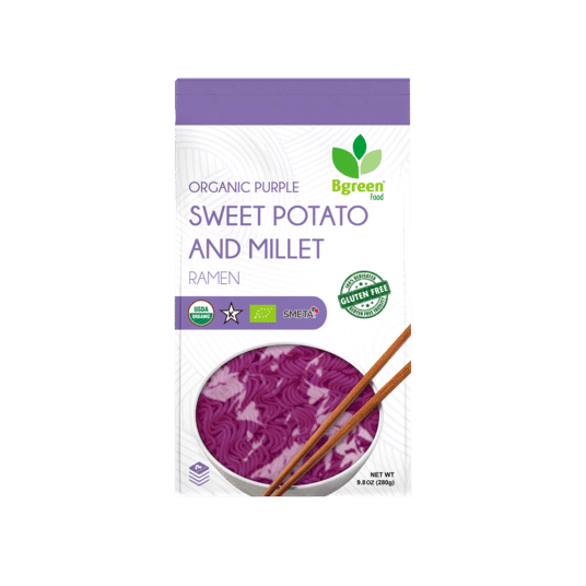 Bgreen Organic Purple Sweet Potato & Millet Ramen 9.8 온스