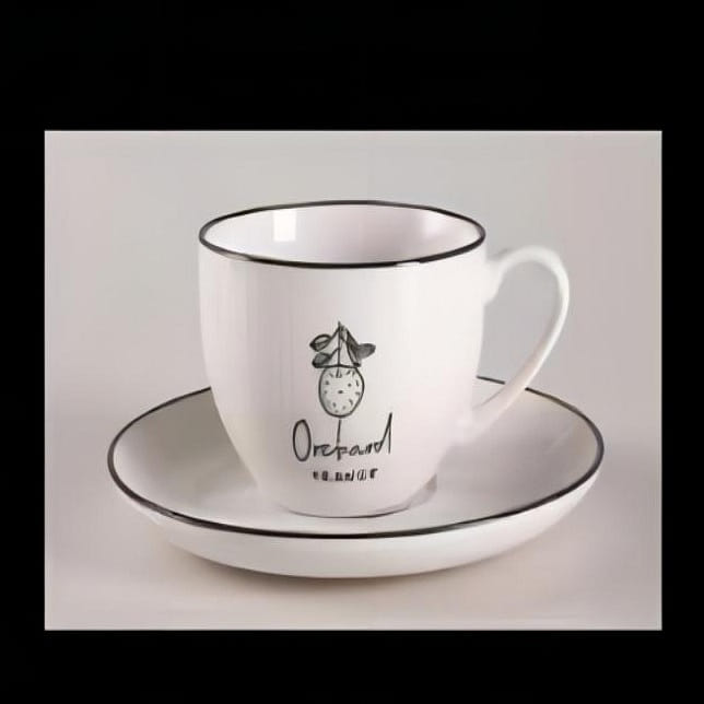 Shunxiang Leyao Coffee Cup Saucer 220mL (New Dream) 1 count