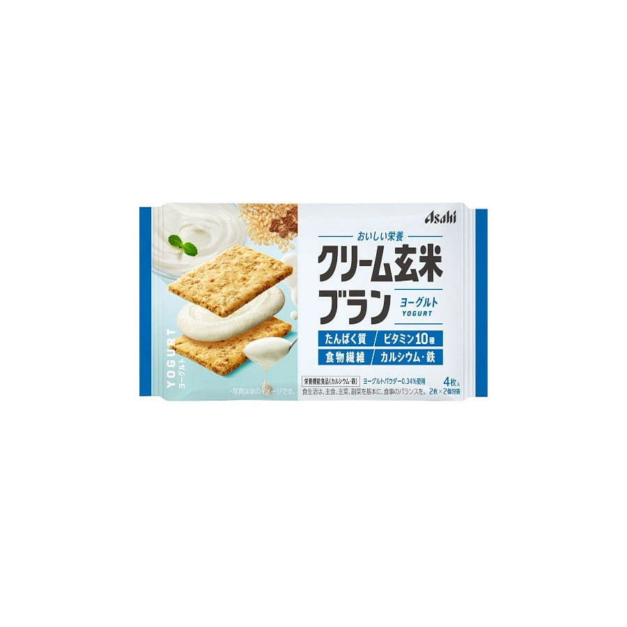 Asahi Group Food Cream Brown Rice Blan Yogurt4 pcs 1 each