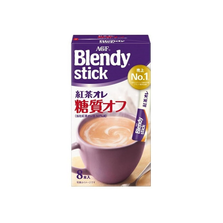 AGF Blendy stick 低卡速溶糖分1/2红茶咖啡拿铁 8枚入