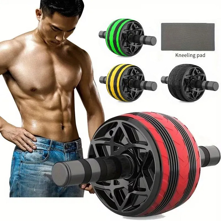 Ab Roller Wheel Abdominal Fitness Gym Exercise Equ 1 box