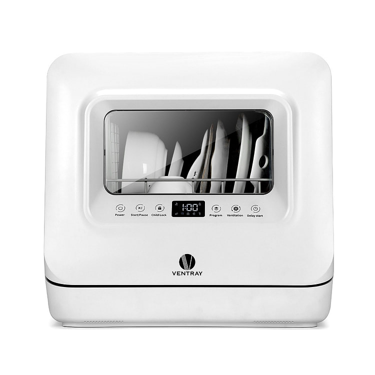 VENTRAY DW55AD 小型台式全自动智能洗碗机 五大洗涤模式 带烘干功能