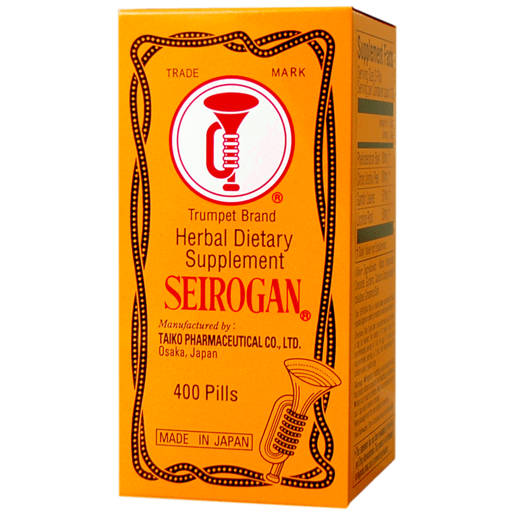Trumpet Brand Seirogan Herbal Stomach Supplement, 400 pills 1 bottle