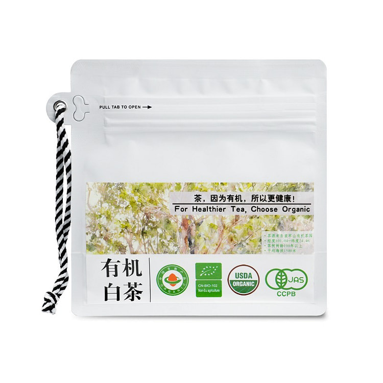 天养益 有机白茶 四国有机千米海拔百年茶树 50g 50 克