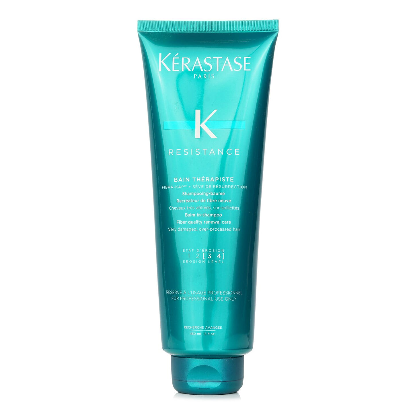Kerastase Resistance Bain Therapiste Balm-In-Shampoo Fiber Quality Renewal Care (For Very Damaged, Over-Porcessed Hair) 450 ml