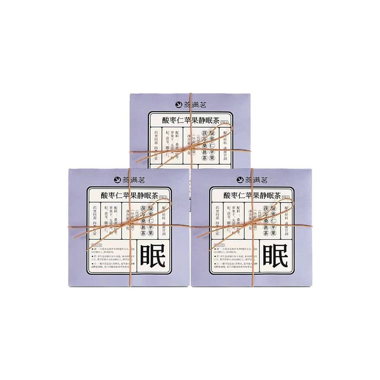 【中国直邮】 咩字号 养生茶 花果养生茶 酸梅汤 元气茶 免煮 泡水 养生壶材料包-酸枣仁苹果静眠茶 3包(9袋装)