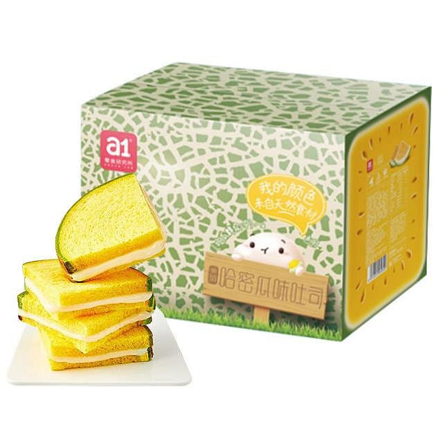 A1 Snacks Institute Cantaloupe Toast Soft Bread 480g (about 8-10 packs) 480 g