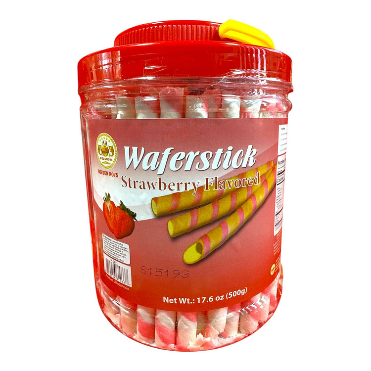 Strawberry Flavored Waferstick Banh Vi Dau (large) 500 g