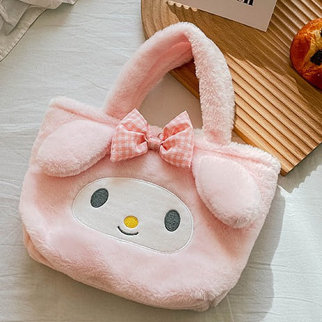 Sanrio Plush Handbag Downy Small Satchel-My Melody 1 each