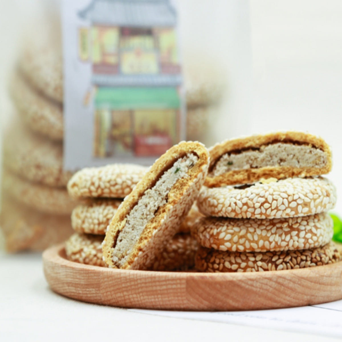 【Suzhou】QSY|Scallion oil, pepper, salt and sesame cake 200g 1 each