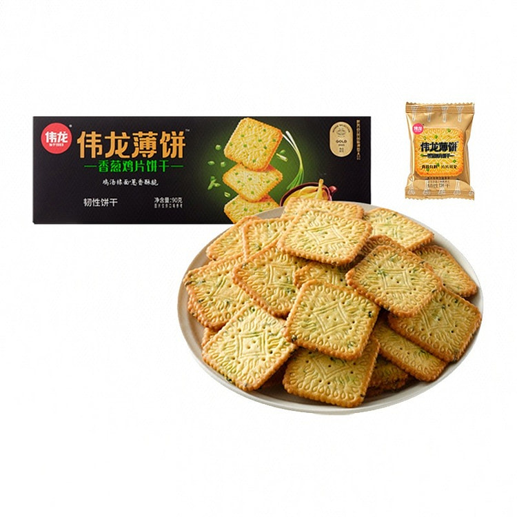 伟龙 香葱鸡片薄饼干 90 克