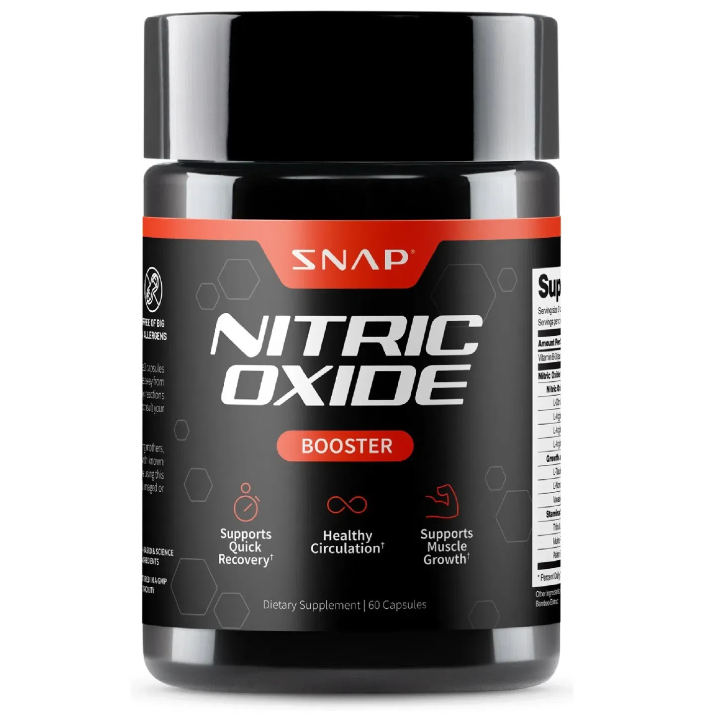 Nitric Oxide Booster 1500mg L-Arginine 1 bottle