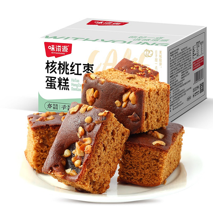 味滋源 核桃红枣蛋糕营早餐面包传统糕点枣糕小