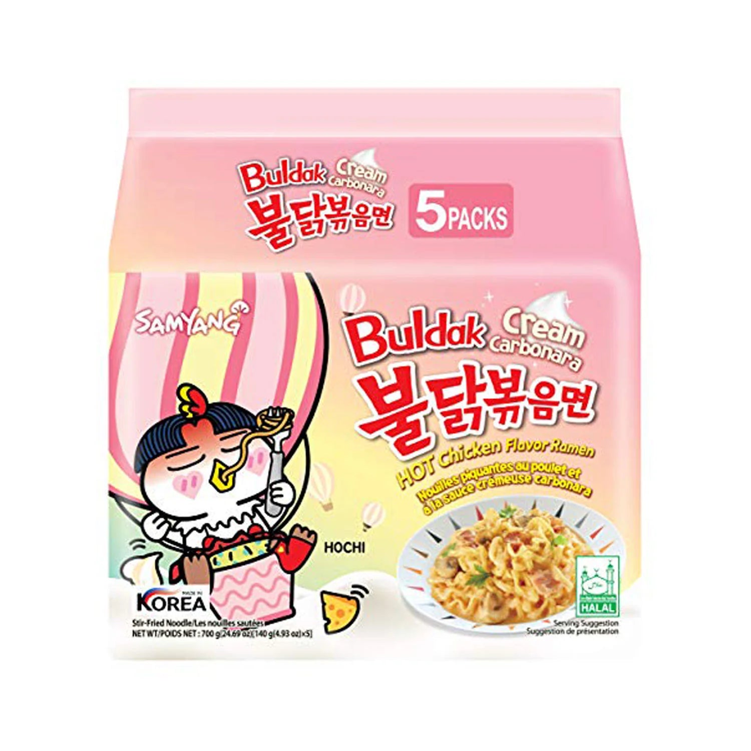 Samyang Buldak Spicy Ramen Cream Carbonara 1 each