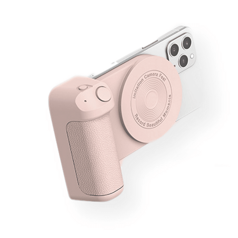 Magnetic Phone Holder with Selfie Stick Wireless Bluetooth Camera Handle Pink 1 each