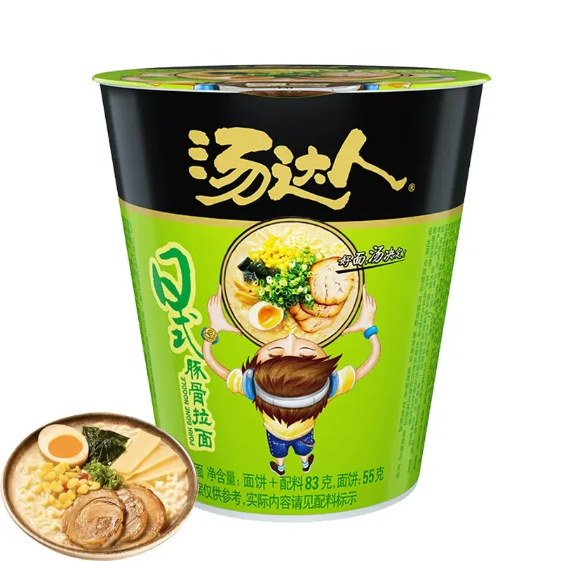 汤达人 日式豚骨拉面83g*1桶 方便面速食泡面 83 克