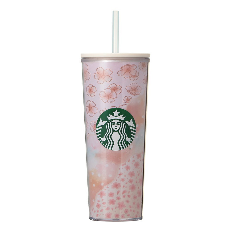 星巴克 樱花限定 冷杯多层保温杯 414ml