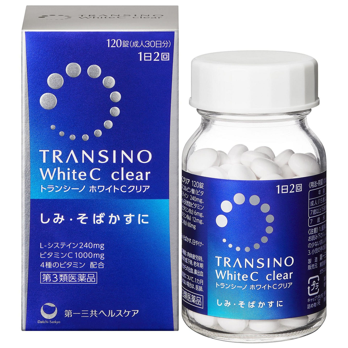 Daiichi Sankyo Transino Bright Pill 120tabs 1 each