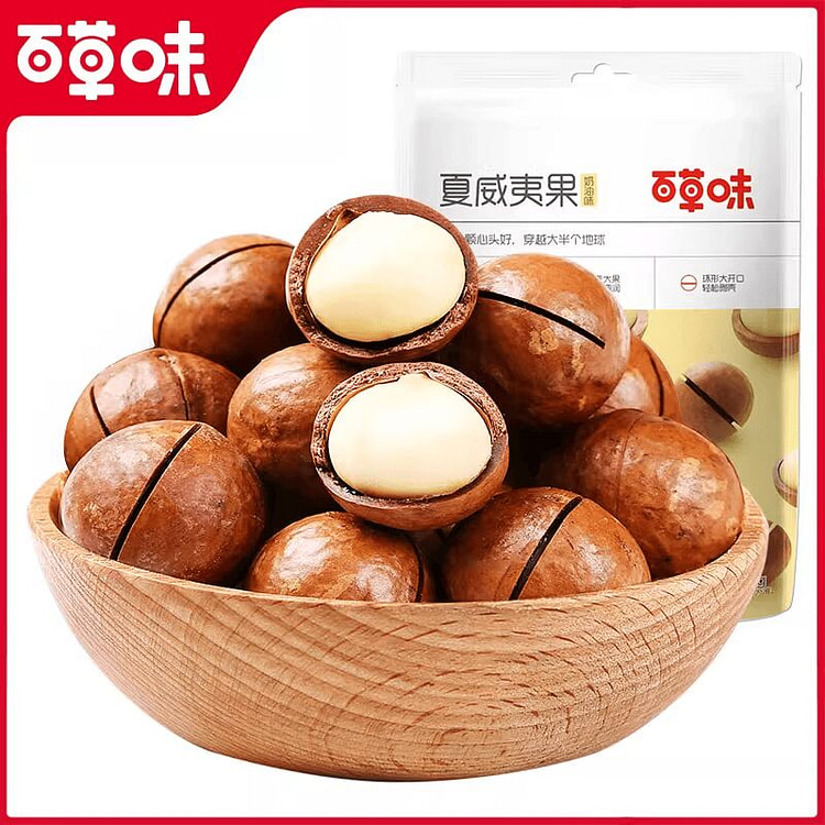 百草味-夏威夷果150g袋坚果奶油味 150 克