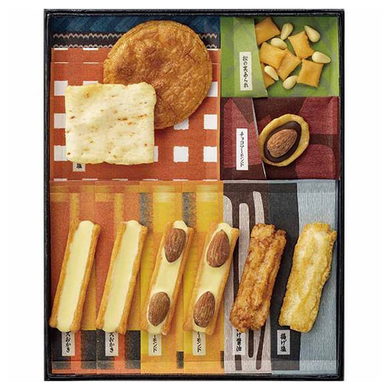GINZA AKEBONO Ajino Mingei Senbei Assortment 18 1 box