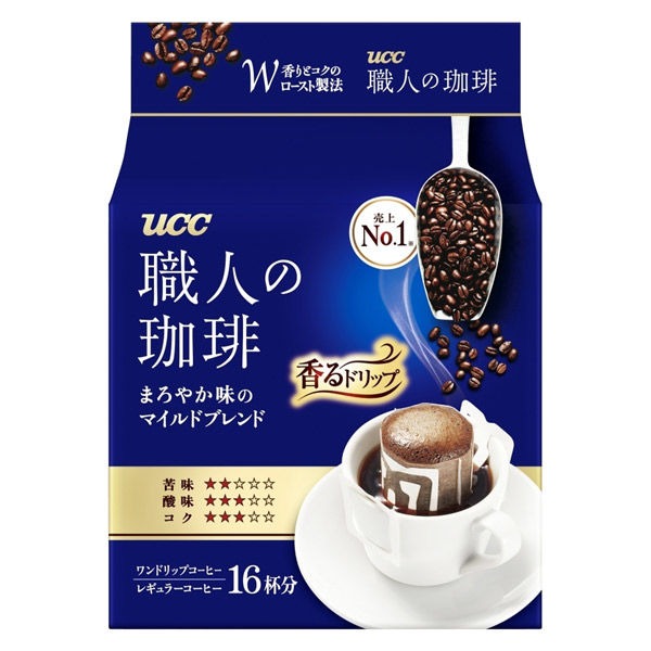 UCC Mild Blend Single Serve Hand Drip Coffee 16pcs - Weee!