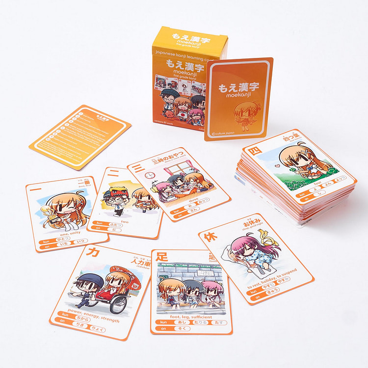 Mirai Suenaga & Friends Moekana Cards - Kanji
