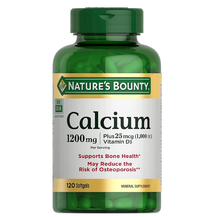 Nature's Bounty Calcium Plus Vitamin D3 1200mg 1 bottle