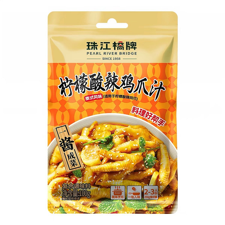 Lemon Spicy Chicken Feet Sauce Mix 1 pack 100 g