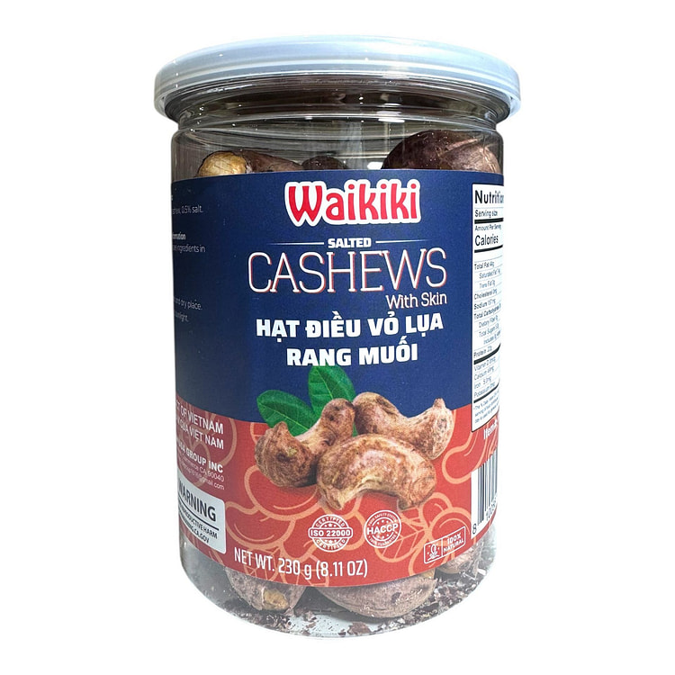 [Waikiki] Salted Cashews with Skin Hat Dieu 230 g