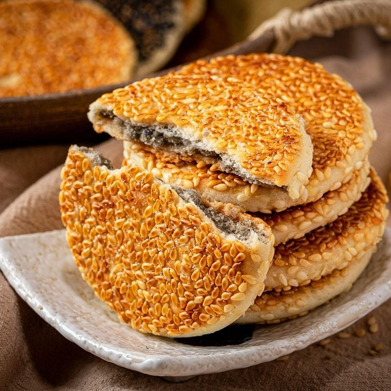Sesame crackers with black and white sesame, healt 200 g