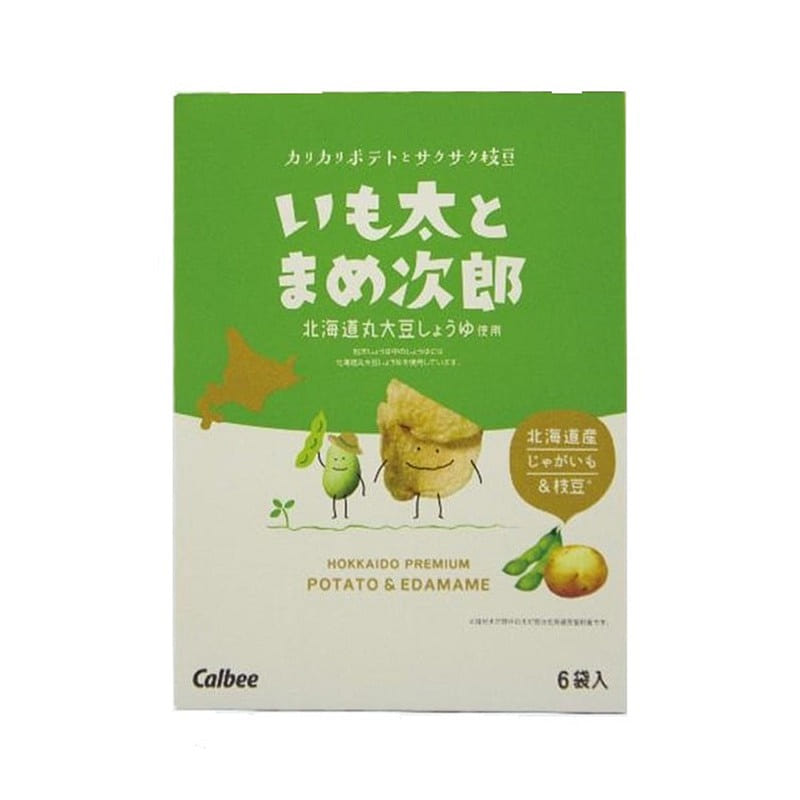 卡乐比 薯片 青豆毛豆味 6袋 1 份