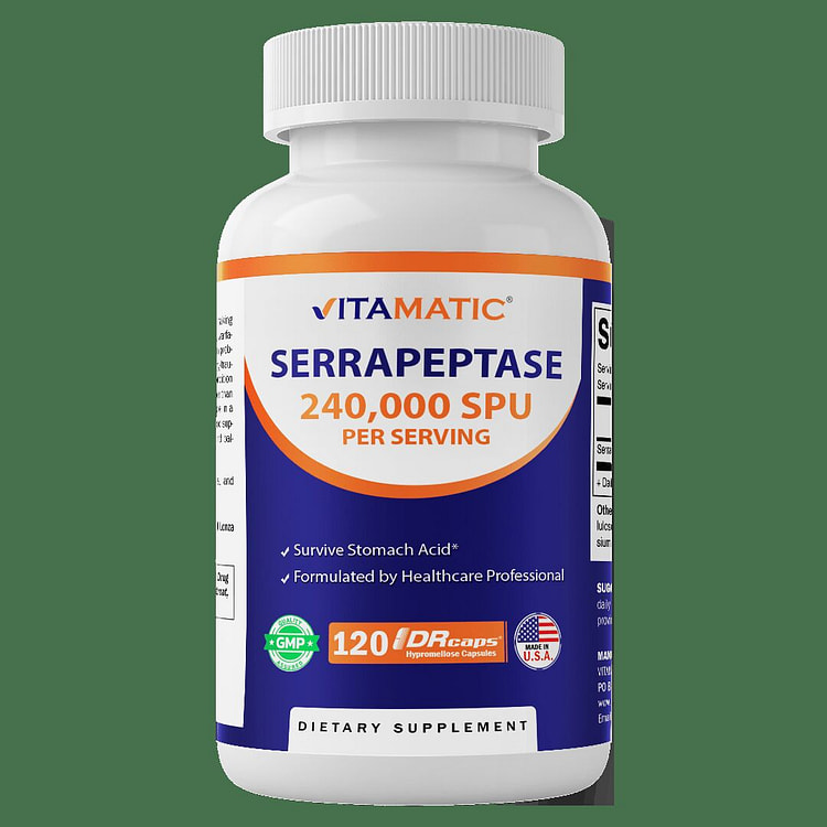 Serrapeptase 240,000 SPU 120 DR Capsules