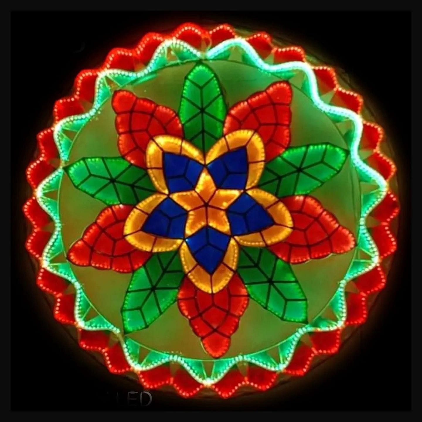 Merry Classic Pure Capiz Parol -Colored 30 INCH 1 each