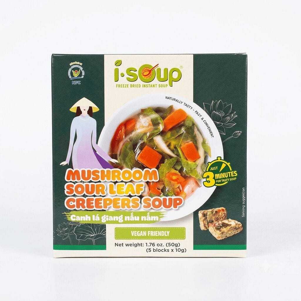 [i-Soup] Freeze Dried Instant Mushroom Soup VEGAN 1 box