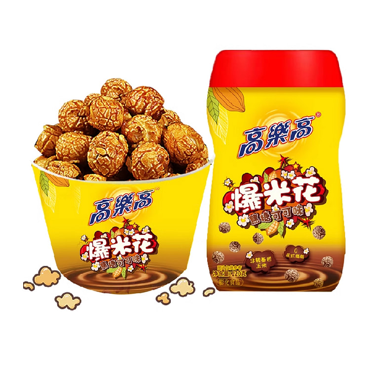 高乐高纯可可脂爆米花焦糖巧克力味120g*1筒