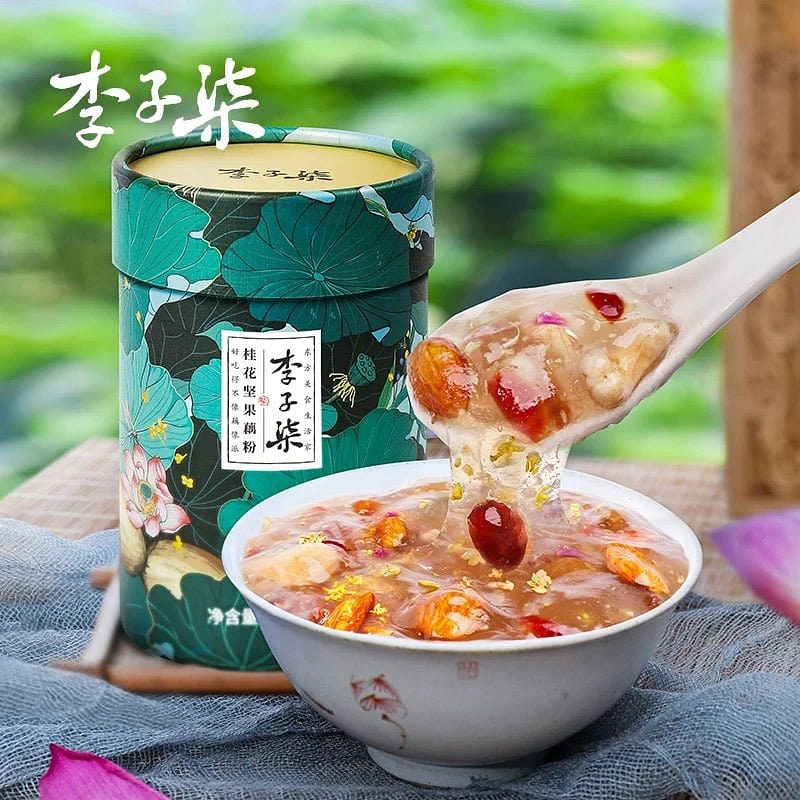 Plum Seven osmanthus nut lotus starch Lazy nutritious breakfast 258g/ can 258 g