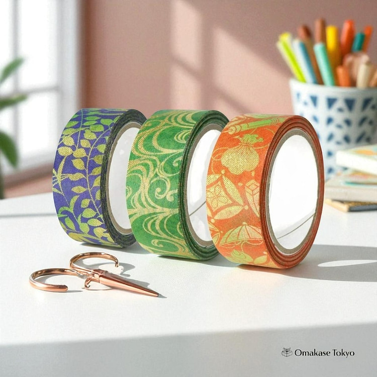 Japanese Washi Masking Tape Set 3 Rolls (Koshitsu)